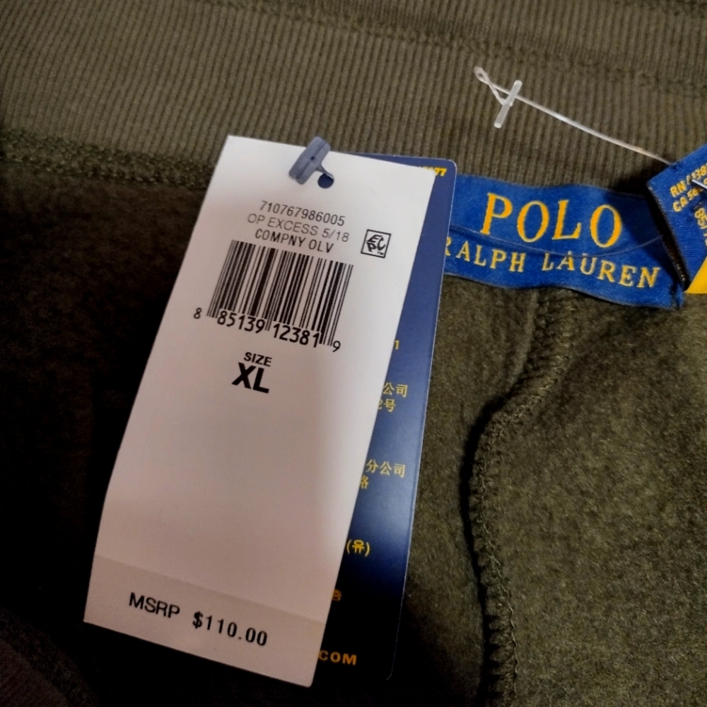 Olive Green polo sweat pants